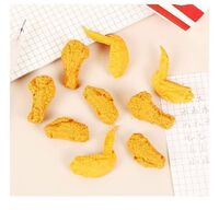 Hot Sale Custom Kawaii Fried Chicken Food Shape Cute Promotional Gift Pencil Eraser Set