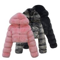 Wholesale Hooded Faux Fur Coat Wholesale Hooded Joy Tailored Women's Winter Jacket Coat