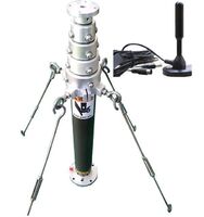 Portable Antenna Aluminum Retractable CCTV Camera Pneumatic Tripod Telescopic Mast