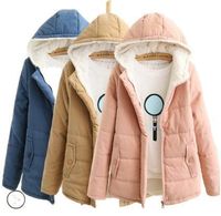 2020 autumn and winter new thick Korean version hooded cotton coat women's long-sleeved bread coat cotton coat