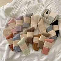 Wholesale Winter Cashmere Wool Thermal Socks Multi Color Thick Warm Wool Socks