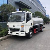 For sale 4x2 5cbm polished S304 stainless steel water tank truck