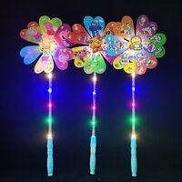 Luminous Cartoon Six-leaf Pinwheel Classic Traditional Toys Outdoor Park Children's Toys