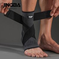 JINGBA SUPPORT 0147 Custom Breathable Ankle Brace Nylon Knit Ankle Brace with Compression Elastic Ankle Brace