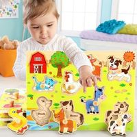 2019 New Wholesale Baby Preschool Montessori Wooden Dowels Educational Toys