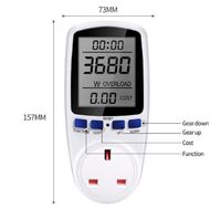 European standard digital automatic voltage voltage wattmeter power analyzer kilowatt-hour power switch electronic power energy meter