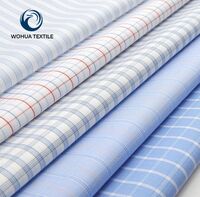 yarn dyed TC CVC Cotton striped shirting fabric