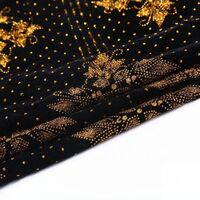 5000 yarn dyed tela tejida foil robe black german velvet luxury velvet fabric