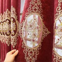 China Supplier American Luxury Curtain Turkish Curtain Fabric Elegant Fashion Living Room Curtain