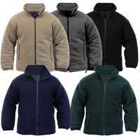 Men's polar fleece jacket outerwear windproof tops with lining winter new