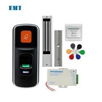 RFID Access Control System Kit 125KHz Fingerprint Biometric Electromagnetic Electronic Lock DC12V Power Supply