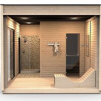 2020 Design Prefabricated Wooden Sauna 2 mx 3 m
