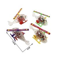 Transparent Clockwork Airplane Toy Big Surprise Egg