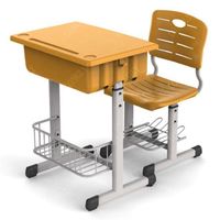 Comfortable high school student desk chair with storage space