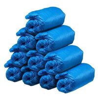Indoor and outdoor disposable plastic waterproof non-slip disposable shoe cover CPE blue