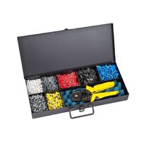 RKC 3000PCS crimp Copper Terminals Kit (iron box) cord end terminal and Crimping tool kit