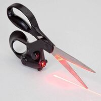 Hot Sale High Quality Sewing Laser Scissors Straight Cut Fast Laser Guided Scissors, Needlework Sewing Supplies