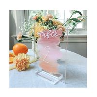 Clear Blank Acrylic Signs - Wedding Signs, Card & Gift Tags, Party & Dinner Signs - Stand Not Included