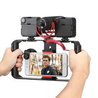 Smartphone Video Rig Movie Production Recording Vlogging Rig Case Mobile Movie Mount Stabilizer