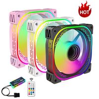 2023 New Design Factory OEM RGB Fan 120mm Computer Case ATX Fan and Cooling Color Computer 12V Gaming CPU Cooler Air ARGB Fan