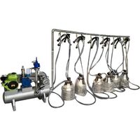SS 304 Vacuum Pump Different Cow Goat Position Custom Electric Gasoline Engine Bucket Milking System
