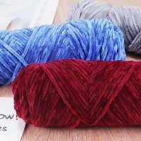 Soft Eco-Friendly Baby Blanket DIY Chenille Yarn 3MM Roving Chenille For Crochet And Handmade