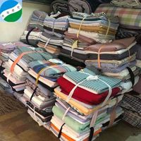 Cheap Small Cuts 100% Cotton Yarn Yarn Shirts Large Surplus Fabric In Stock