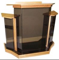 wooden acrylic church pulpit