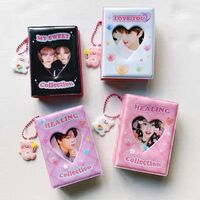 kpop album hollow love style transparent photo card holder kpop photo card binder custom mini binder collection book