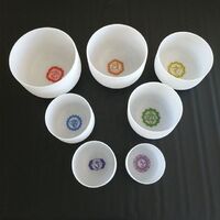 SUCCESS Chakra Singing Bowl Set Sound Therapy Wellness Quartz Crystal Singing Bowl