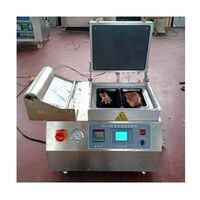 Tray sealed cooked food with skin vacuum packaging machine processing fish skin packaging machine