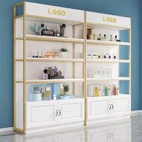 Multifunctional Beauty Salon Display Stand Showcase Beauty Product Display Stand Hanging Basket Shelf