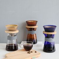 Tenrey Manual Heat Resistant Coffee Pot Glass Drip Coffee Maker