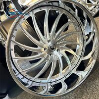 Forged off-road single wheel rim 22/24/26/28/30 inch polished hot sale