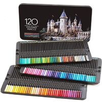 120 pcs Colored pencils Professional school stationery Set of colored pencils Coloring pencils for children