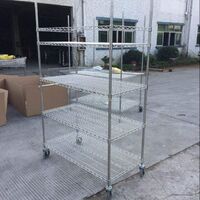 304 Trolley with stainless steel wire racks