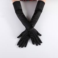 2023 Best Selling Sexy Satin Stretch Satin Cosplay Gloves Fashion Solid Color Ladies Long Halloween Dinner Show Wedding Gloves