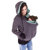 Women's Maternity Hoodie Solid Color Fleece Pullover Hoodie Women's Maternity Care Sweatshirt Long Sleeve Hoodie