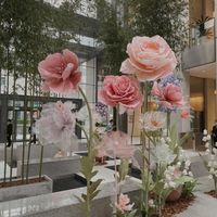 V221 New Design Giant Faux Peony Flowers Linen Faux Big Silk Jumbo Wedding Valentine's Day Flowers