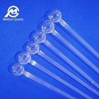 Clear quartz glass test tubes, quartz tubes with spherical stoppers quartz products
