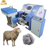 Combing machine with mini cotton thread for combing opening