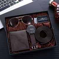 Wholesale Combination Creative Men's Suits Business Gift Set Glasses Wallet Belts Gift Set