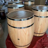 Large capacity factory direct sale made in China pine oak barrel solid wood wine barrel