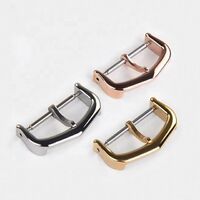 Stainless Steel Buckle Men's and Women's Leather Strap Strap Silver Gold Buckle