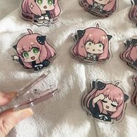 Acrylic Anime Character PP Clip Customize Your Own Anime Design Cute Plastic Paper Clips