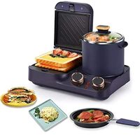 Multifunctional 3 in 1 Noodle Breakfast Mini Pot Sandwich Breakfast Maker with Boiling Function