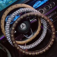 Bling Bling Diamond Car Steering Wheel Cover Factory Wholesale Fashion Hot Sale Amazon Bag Summer Cheap Western Winter OEM