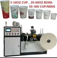 6kw High Speed ​​Fully Automatic Disposable Paper Cup Machine Price India Marketing Copper Motor GSM Power Engine Pump Technology