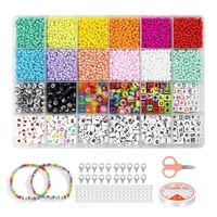 Amazon Wholesale DIY Seed Bead Alphabet Alphabet Art and Craft Beads Bracelet Bead Craft Kit for DIY Jewelry Making