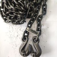 G80 Lifting Chain Binder Chain Black With Two Grappling Hooks